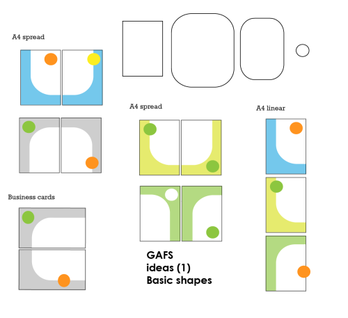 layout ideas with circles and rounded rectangles